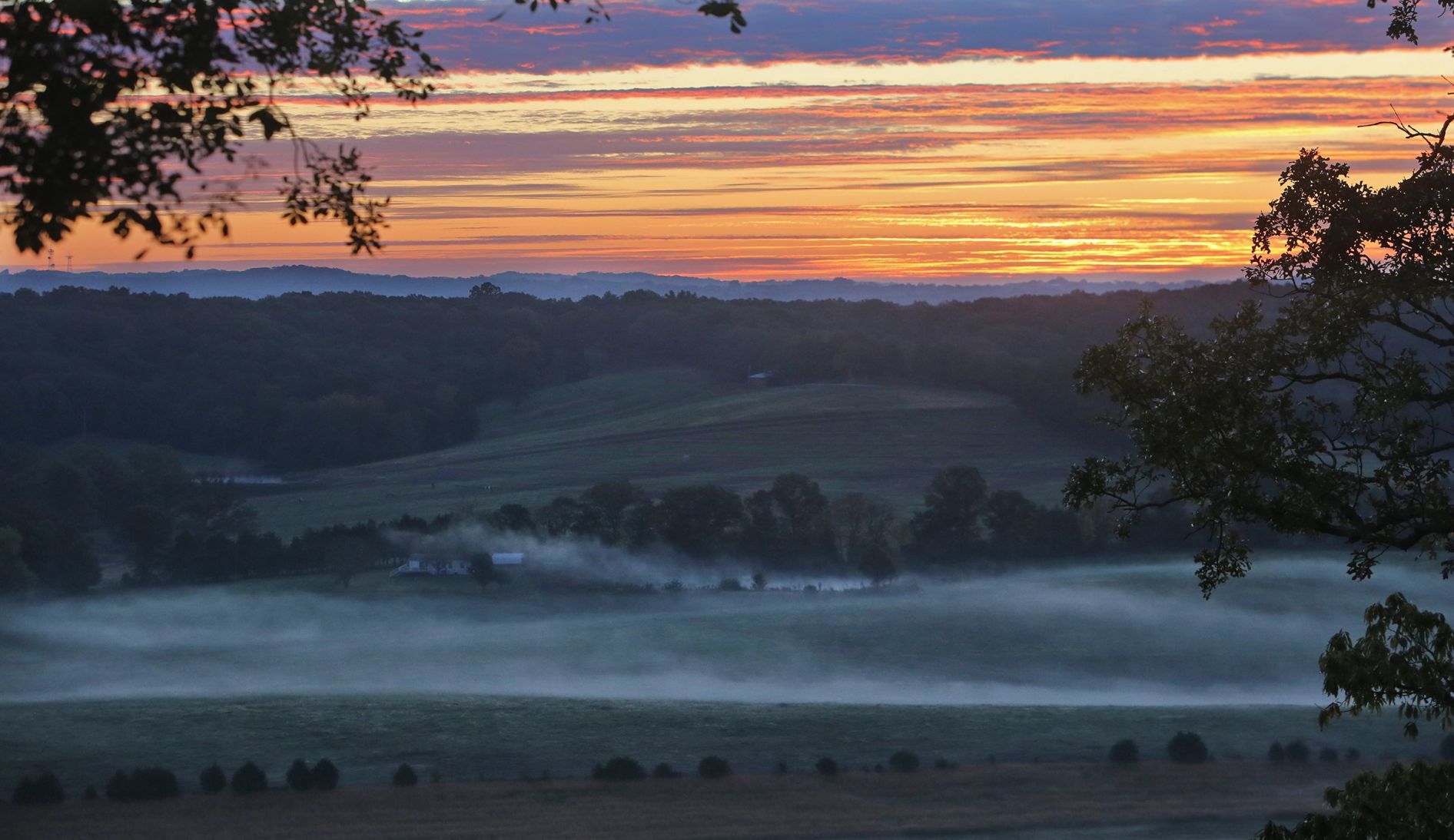 Sunrise over the Big River Valley